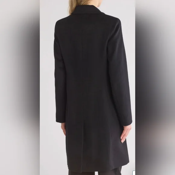 Fleurette Studio Notch Lapel Wool Blend Coat Size 14 - Picture 2 of 4